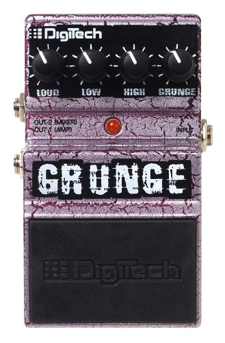DigiTech DGR Grunge Pedal - Pedal de distorsión para guitarra (batería alcalina)