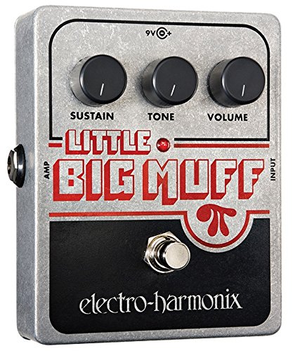 electro-harmonix Little Big Muff - Pedal de distorsión para guitarra, color plateado